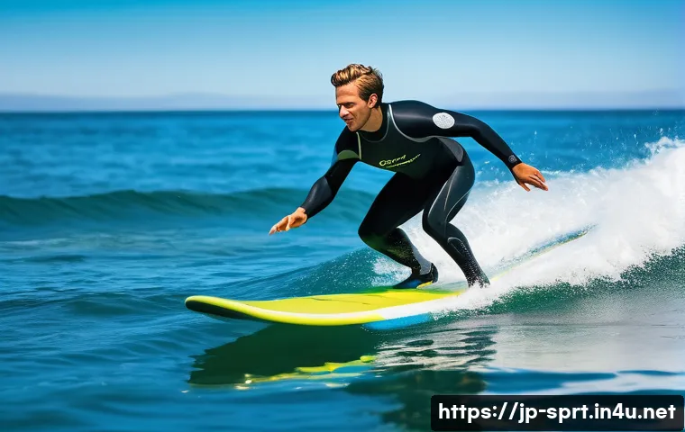 전동 서핑보드 충전 시간 - **High-Speed Electric Surfing Fun with Fast Charging Hint**
    A dynamic, action-packed wide shot o...