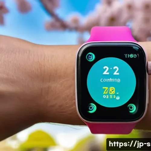 조깅용 스마트워치 리뷰 - A sleek, modern smart watch designed for jogging, featuring a lightweight band under 40g made from b...