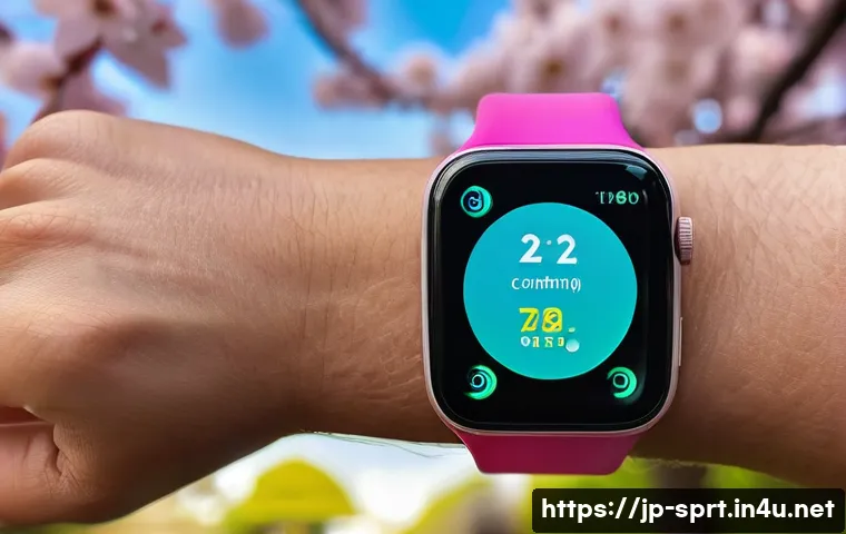 조깅용 스마트워치 리뷰 - A sleek, modern smart watch designed for jogging, featuring a lightweight band under 40g made from b...